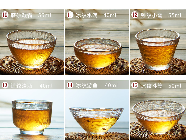 The Story of pottery and porcelain teacup personal special masters cup single small glass cup kung fu tea set Japanese sample tea cup glass cup