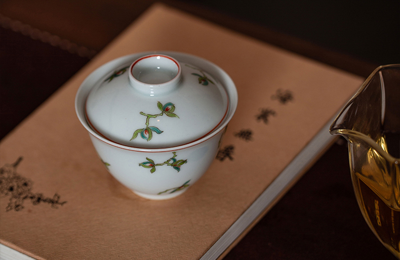 High - end checking hand - made ceramic story town tureen three tureen single jingdezhen pure hand - made tureen