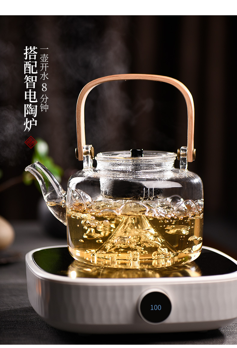 Ceramic story glass kettle boiling kettle and heat - resistant glass teapot cooked tea machine electricity TaoLu suits for