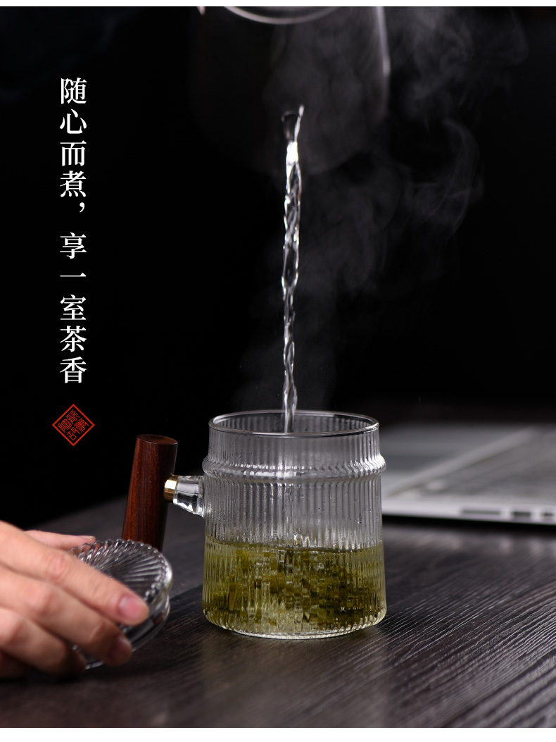 Ceramic separation story tea cups of tea cups with household glass filter with cover the office personal cup