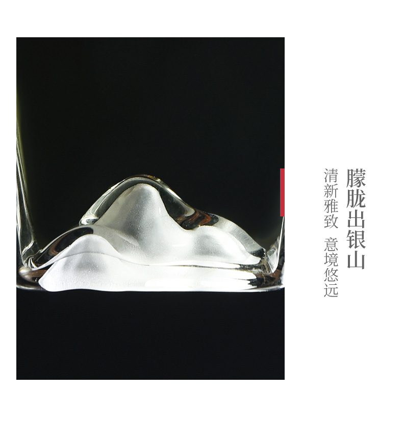 Ceramic fair story hills and green tea cup of heat - resistant glass filter points of high - grade tea sea kung fu tea accessories