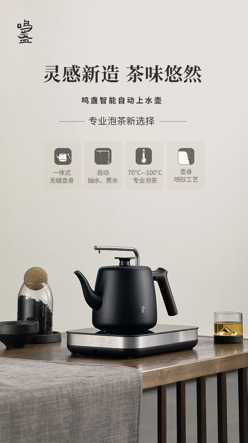 Ceramic story automatic water kettle electric pumping insulation tea sets tea boiler household