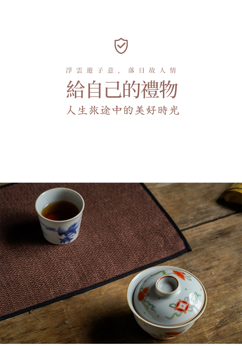 High - end checking hand - made ceramic story town tureen three tureen single sweet grain best tureen