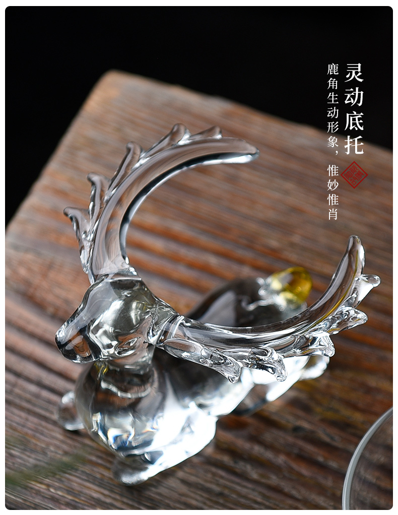 Ceramic slip through creative story glass tea mercifully tea filter an artifact household water separation kung fu tea set accessories