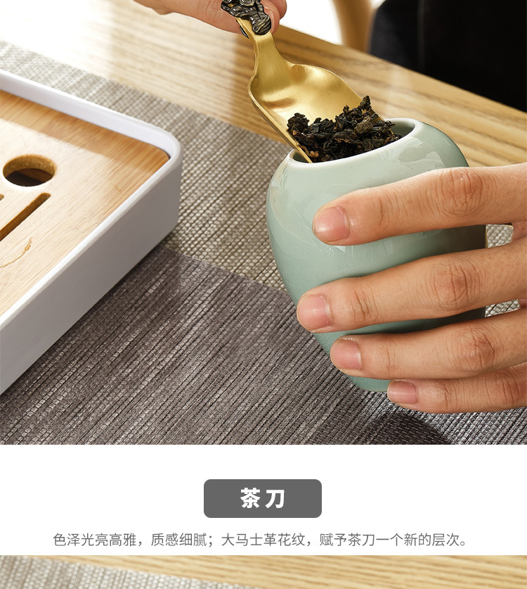 Ceramic story tea sets accessories 6 gentleman) filter pu - erh tea knife ChaZhen clip tea spoon