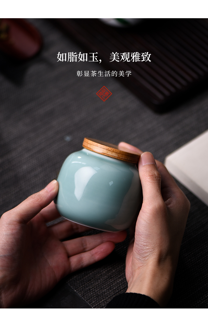 The Story of pottery and porcelain tea pu 'er tea storage tanks seal pot small portable home tea POTS