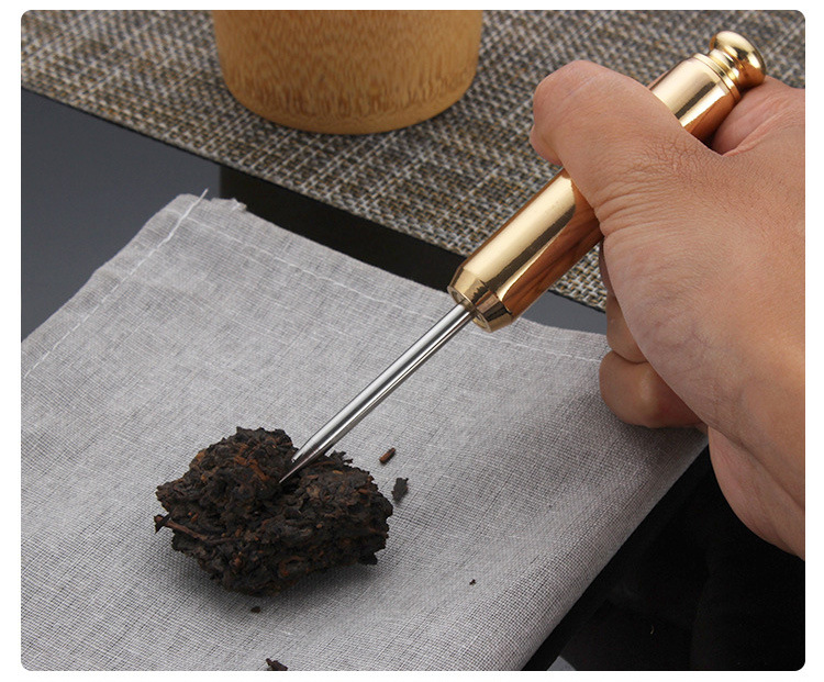 Ceramic story aluminum knife gold - plated stainless steel metal ChaZhen pry tools black tea tea tea tea cake tea accessories