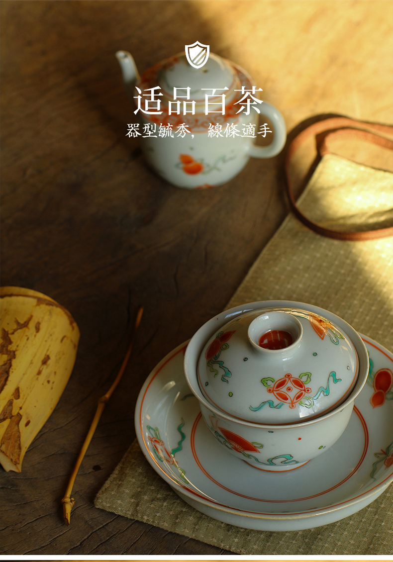 High - end checking hand - made ceramic story town tureen three tureen single sweet grain best tureen