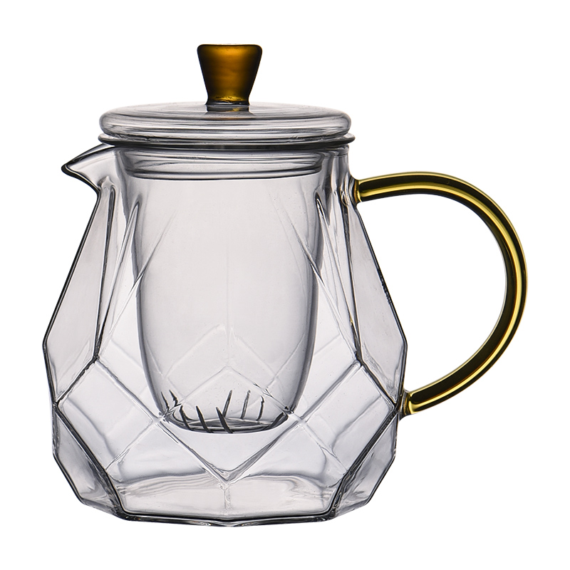 Ceramic story glass teapot tea separation teapot home filtration thickening of black tea tea sets flower pot