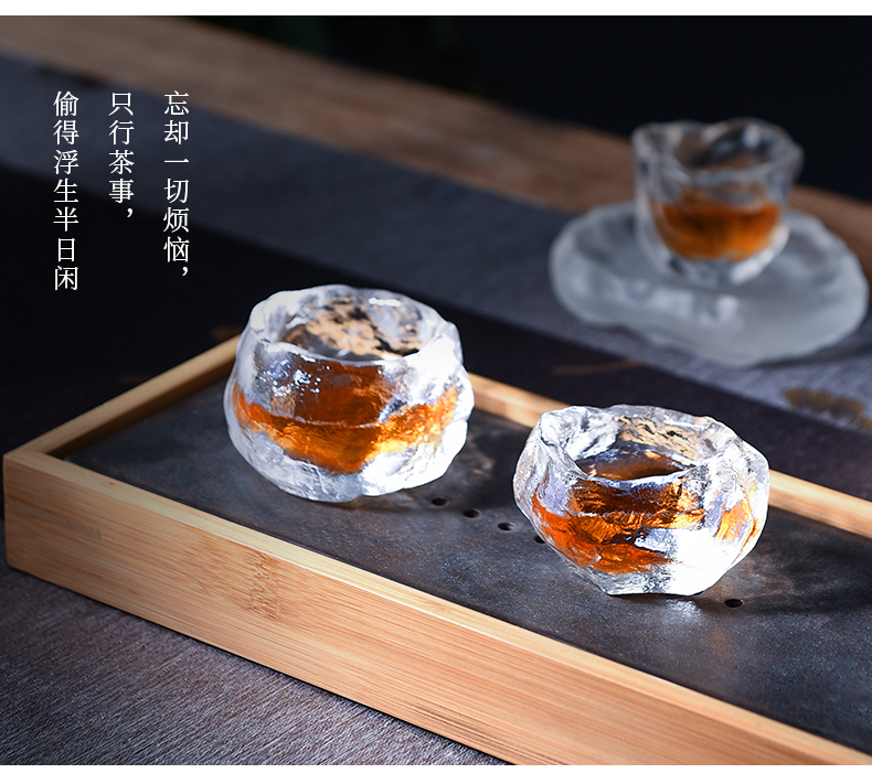 Ware story frozen glass cup noggin personal special master cup single CPU plums and pure comfort sample tea cup