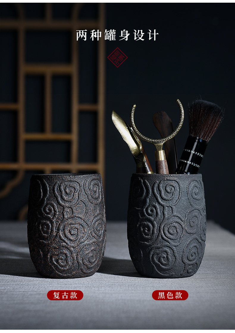 Ceramic tea story 6 ChaGa tea art 6 gentleman gentleman kung fu tea tool set tea service parts books