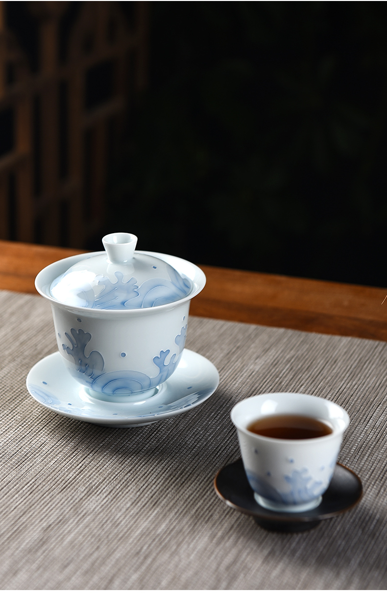 The Story of pottery and porcelain of jingdezhen porcelain tureen tea cup is not a single top grade three to kung fu tea tea bowl