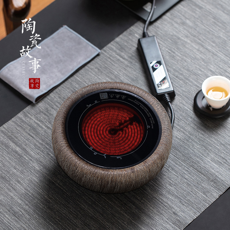 Electric TaoLu boiled tea, small tea accessories.mute household glass pot of iron pot of tea, kungfu tea boiled tea stove