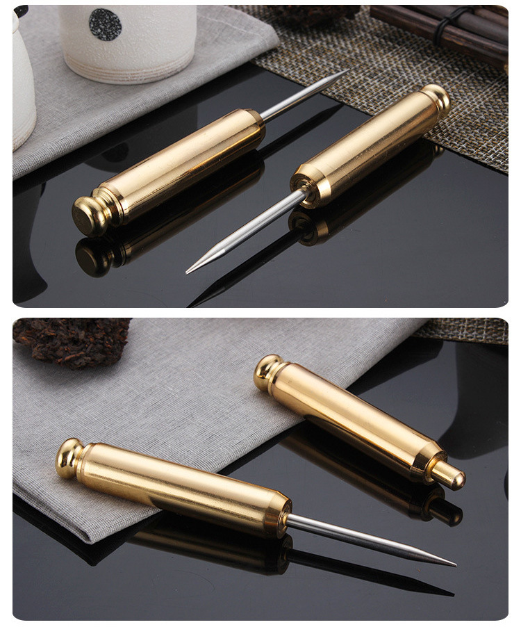 Ceramic story aluminum knife gold - plated stainless steel metal ChaZhen pry tools black tea tea tea tea cake tea accessories