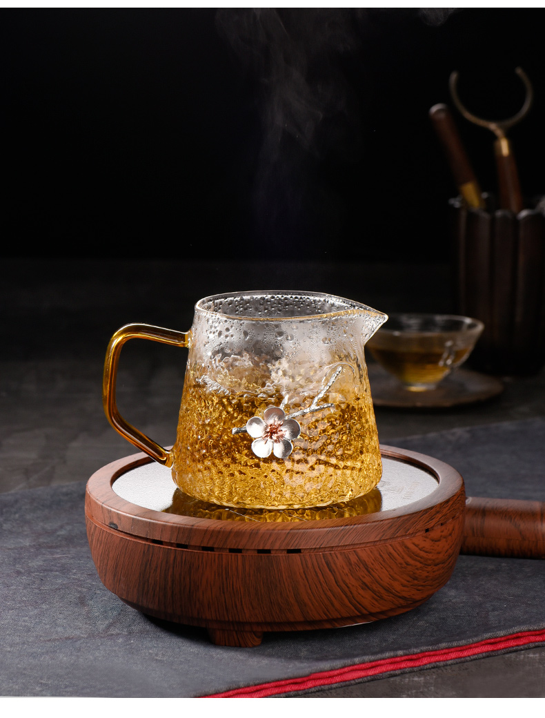 Ceramic fair story cup glass) suit household kung fu tea accessories upset a cup of hot points of tea ware