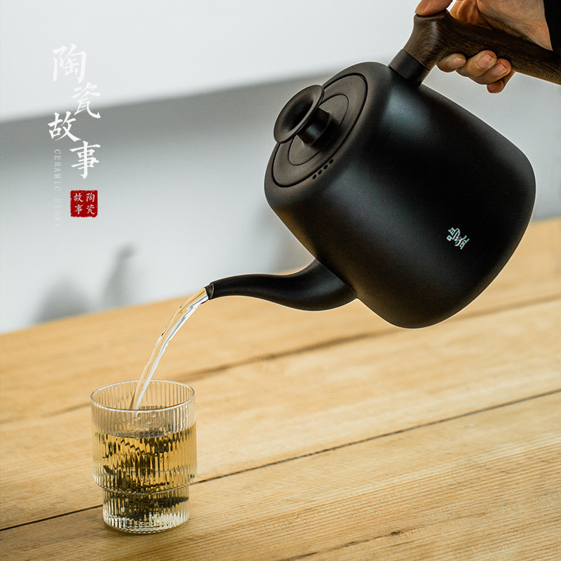 Ceramic story automatic water kettle electric pumping insulation tea sets tea boiler household