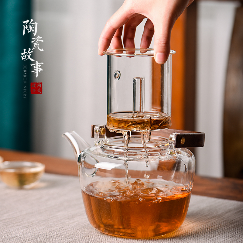 Ceramic teapot story TaoLu cooking household boiling tea stove teapot tea machine suit high temperature resistant glass teapot