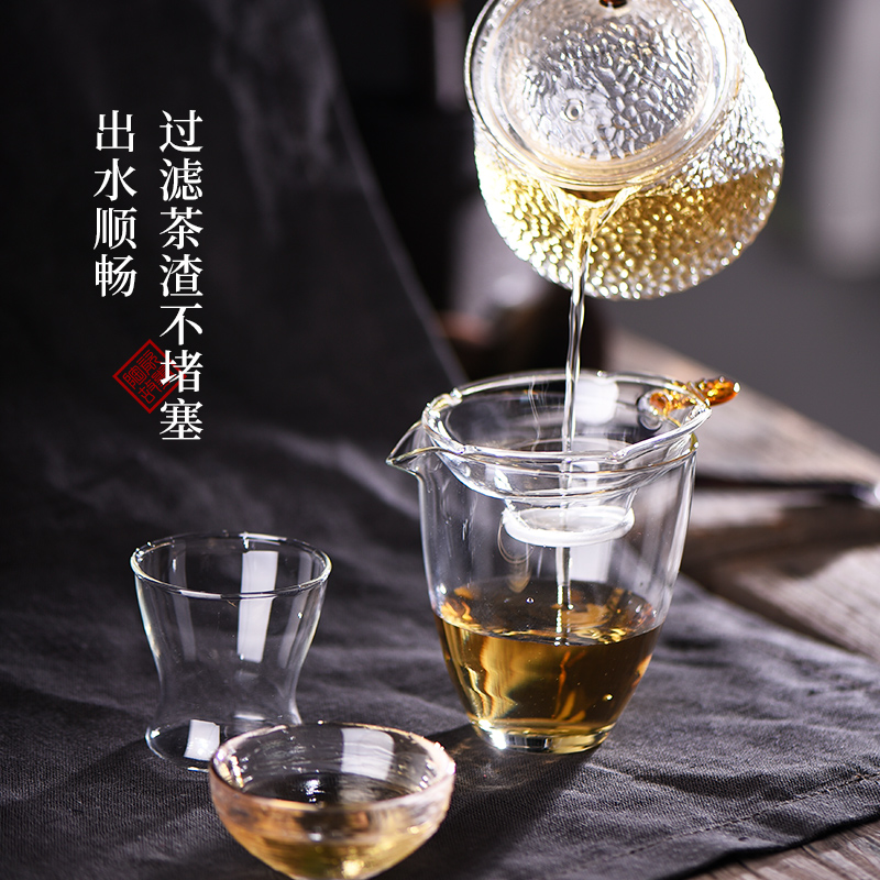 Ceramic fair story about glass) creative tea tea filter cup tea props netting kunfu tea accessories