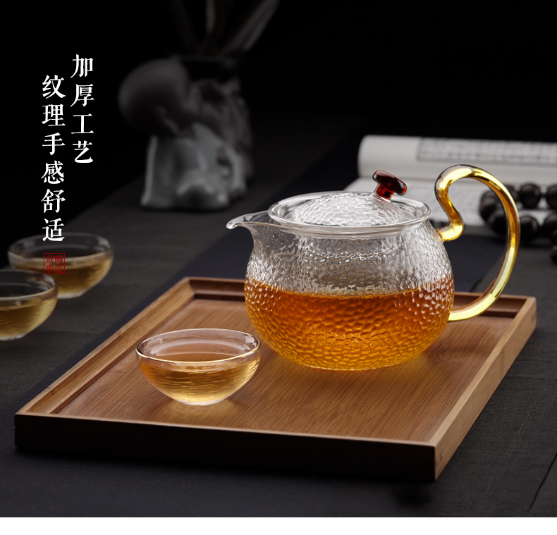 Glass teapot filtering teapot thickening heat - resistant high - temperature home tea sets electric TaoLu boiled tea, black tea