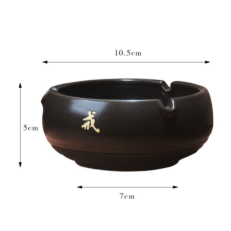 Ceramic ashtray story creative move fashionable sitting room large wind restoring ancient ways of Chinese style furnishing articles smoke suppressor ceramics