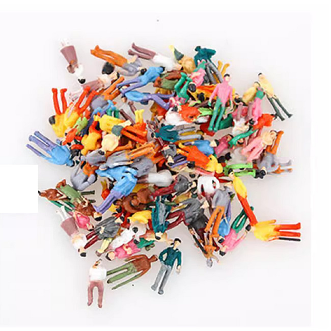 1/160 N Scale Model People 1/87Ho Diorama Figures Train Station Scene Accessories 1/64 Model Figures