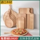 Bánh mì tròn bằng gỗ Bít tết cà phê Bánh mì Sushi Pizza Pizza Khay gỗ Khay thức ăn phương Tây Thớt hỗ trợ bằng gỗ Khay gỗ - Tấm