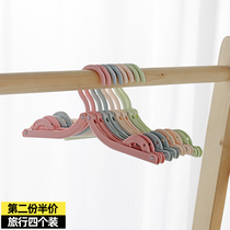 Travel hangers clothes hangers multiple clips foldable clothes shelves travel portable clothes household clothes racks hanging