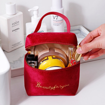 Net red cosmetic bag female portable ins Korean Super fire portable large capacity storage box travel simple wash bag