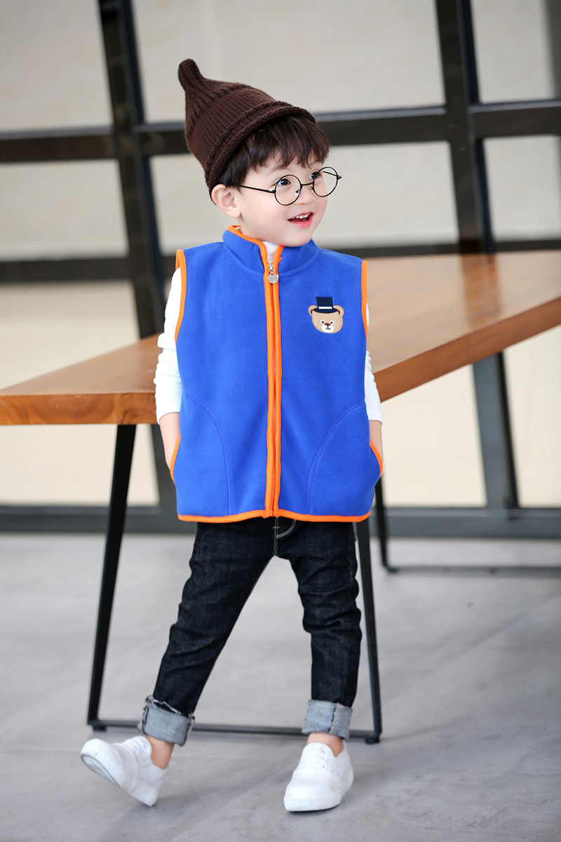 Áo khoác nỉ cho bé trai mùa xuân và mùa thu hoang dã mới quần áo trẻ con