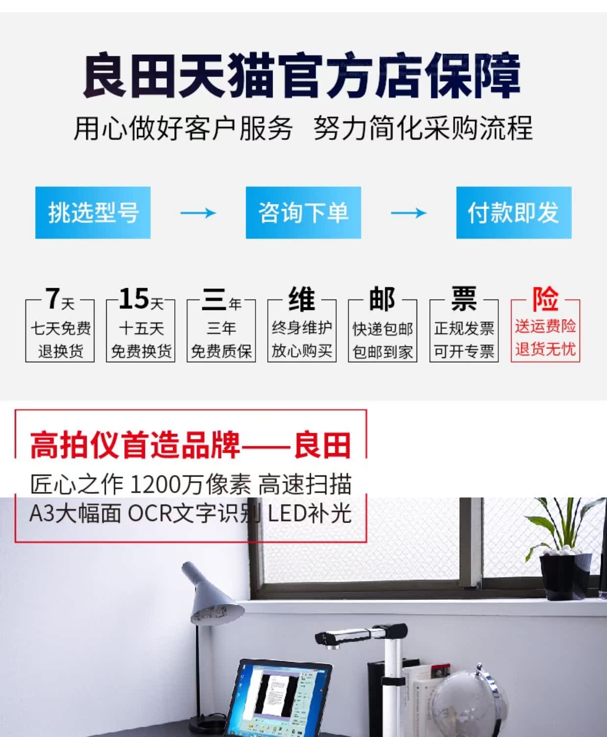 Liang Tian Gao Paiyi S1200A3 xách tay A4 tốc độ cao vẽ nhanh văn phòng HD 12 triệu pixel máy quét ID máy quét tự động máy ảnh tài liệu ảnh nhà