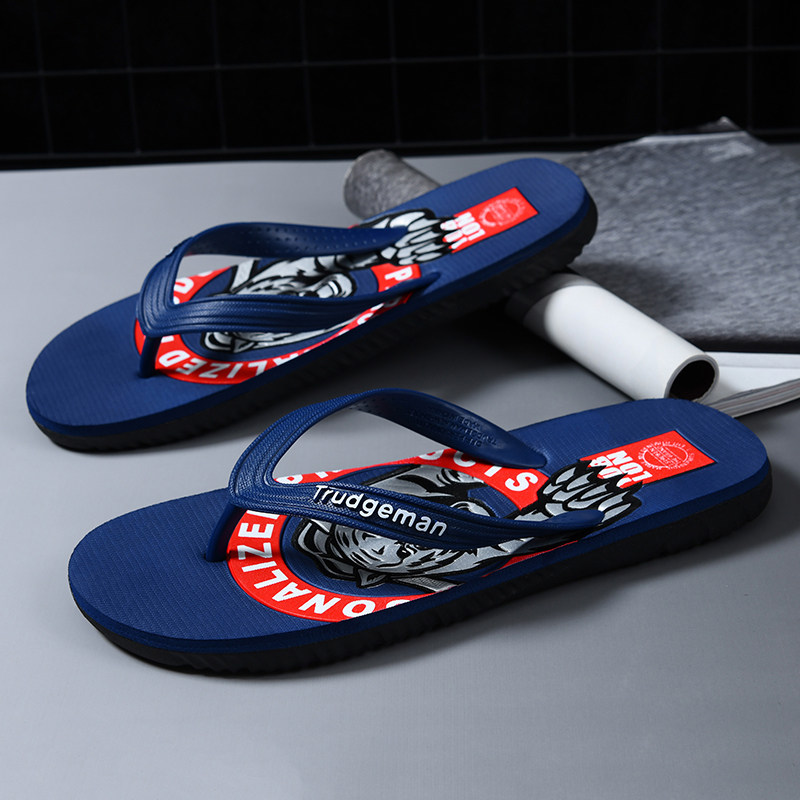 The Man Mop Boy Summer 2022 New Outside Casual Hundred Copper Outside Anti-Slipper Men's Slippers