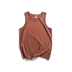 Ami cotton tay áo vest Áo thun nam thương hiệu thủy triều in màu rắn Nhật Bản mùa hè retro - Áo vest cotton Áo vest cotton