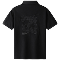(Cool Embroidery) Carbine Short Sleeve T-Shirt Mens 2024 Summer New Black Lapel Casual Trendy POLO Shirt