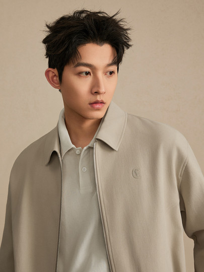 【马迹经纬】卡宾马年新年翻领行政夹克男装2026春季新款休闲外套