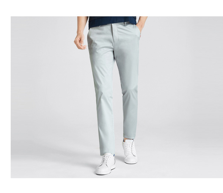 Carbine nam đơn giản thời trang eo nhỏ chân nhỏ quần âu Slim doanh nhân thanh niên hè mới quần mới jean nam