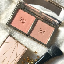 Jouers heart-beating two-color blush Adore Rose gold almond peach to send elf angled blush brush