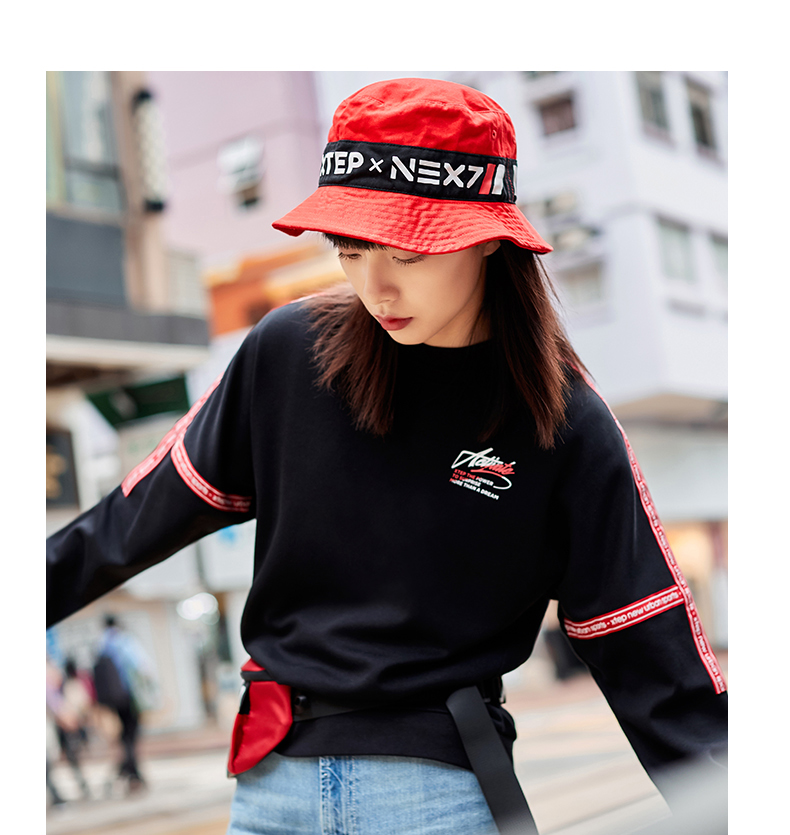 Áo len nữ Xtep 2019 mùa thu mới thời trang nữ xu hướng áo sơ mi nữ tay dài đơn giản - Thể thao lông cừu / jumper mẫu áo thu đông năm nay