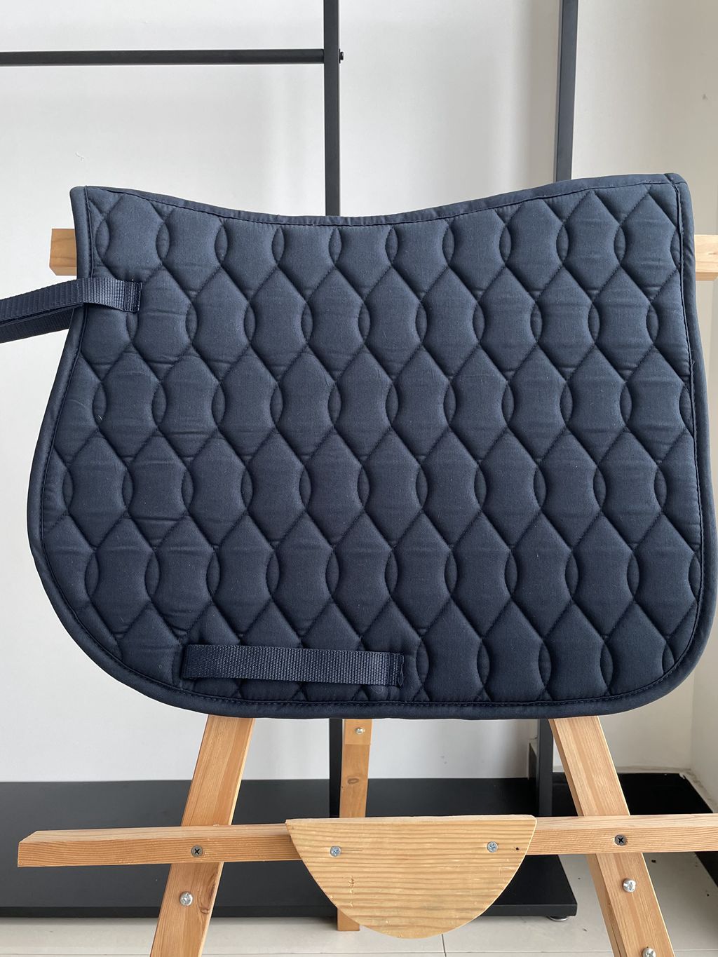 Equestrian items horse sweat drawers saddle cushion hide cyan all cotton fabric English-style saddle cushion obstacle dance steps sweat drawers-Taobao