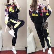 Rsemnia 2020 Autumn sports suit women fashion fashion temperament thin Korean loose casual two-piece set