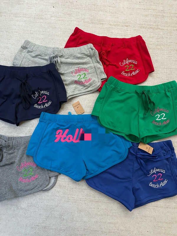 Foreign Trade Surplus First-Year Peak Series Vintage 2000S Candy-Colored Embroidered Casual Low-Rise Sports Shorts
