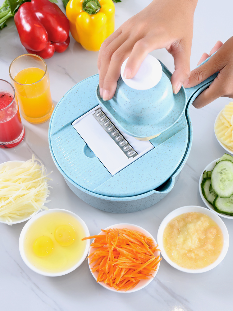 Multi-function vegetable cutter Shredded potato shredder Household kitchen radish grater Potato slicing artifact