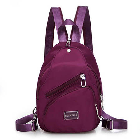 Dual-purpose travel backpack women's chest bag Oxford cloth mini Korean women's bag casual nylon messenger small backpack