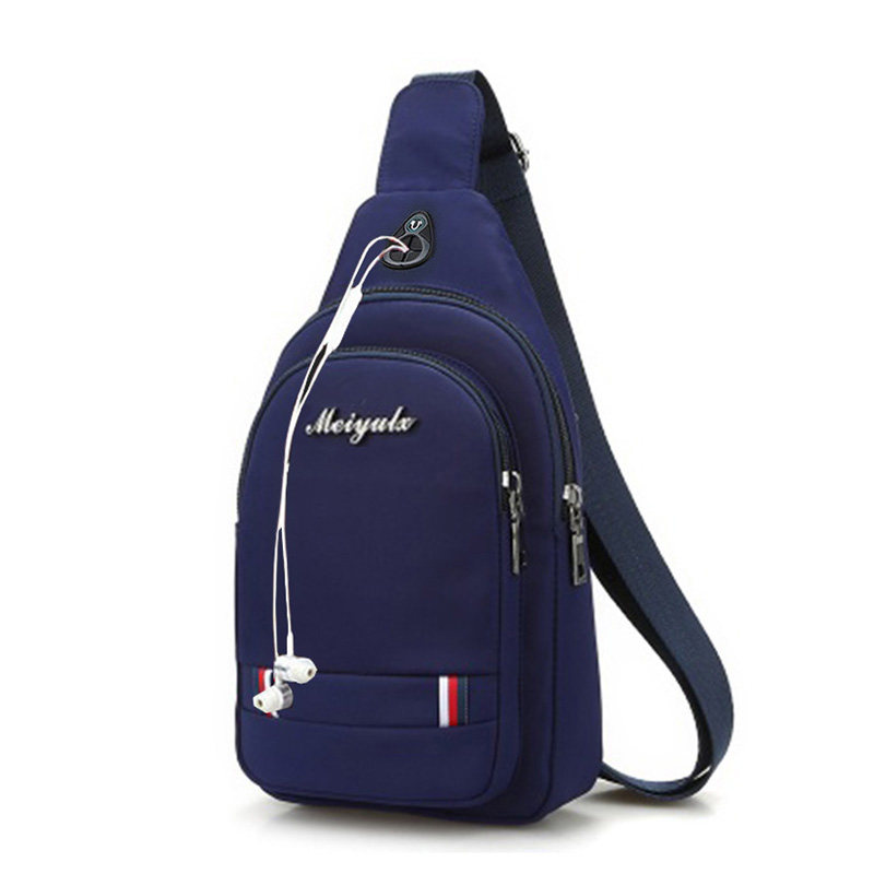 Men's breast bag male bag casual slant carry bag waterproof Oxford shoulder bag 2020 new men's bag bag summer bag