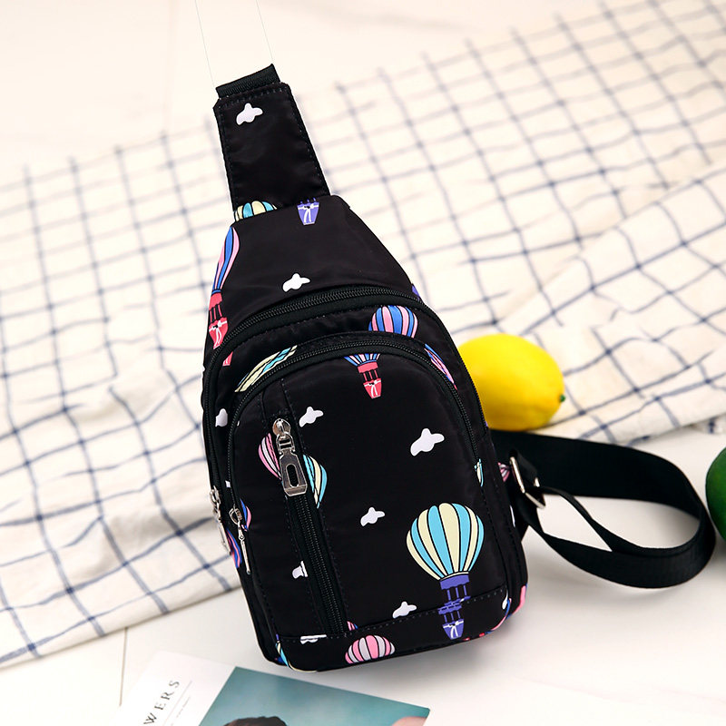 2021 New breast bag bag bag single shoulder sports canvas pack leaned lady's chest bag bag