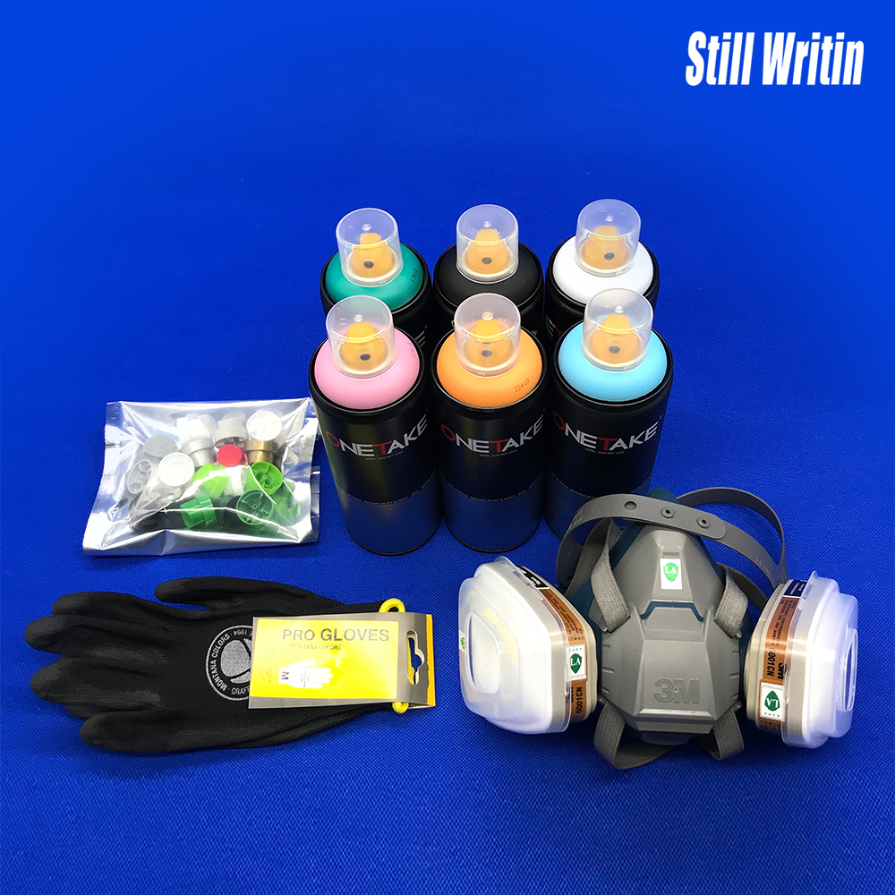 One box onetake affordable suit hand Graffiti art spray paint cans 122 color self-selected 400ml