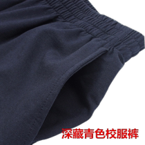 School Uniform Pants Deep Hide Cyan Sports Pants Full Cotton School Pants Spring Autumn Pants A Lot Of School Pants Cots Available