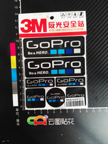 Yuntu 3M610 Decal GOPRO Helmet Sticker Reflective Decal