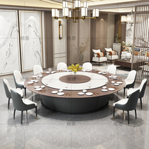 Hot pot table induction cooker integrated electric dining table with turntable commercial one person person pot hotel box hotel large round table