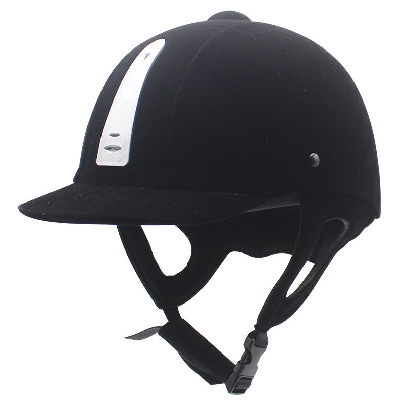 Black equestrian safety helmet fashion horseback riding safety helmet for men and women bicycling equipment breathable winter horse goods riding protective gear