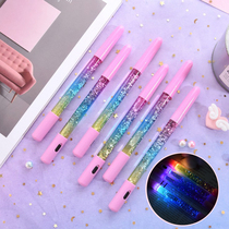 Shake-up with the same creative net Red Fairy Baseball Ballpoint Pen cute student Teenage Girl Little Fresher Shine-Flowing Sand Pen